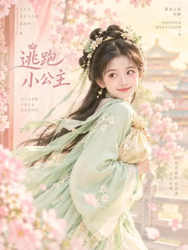 落跑王妃很甜封面 - 黄豆AI古风甜宠